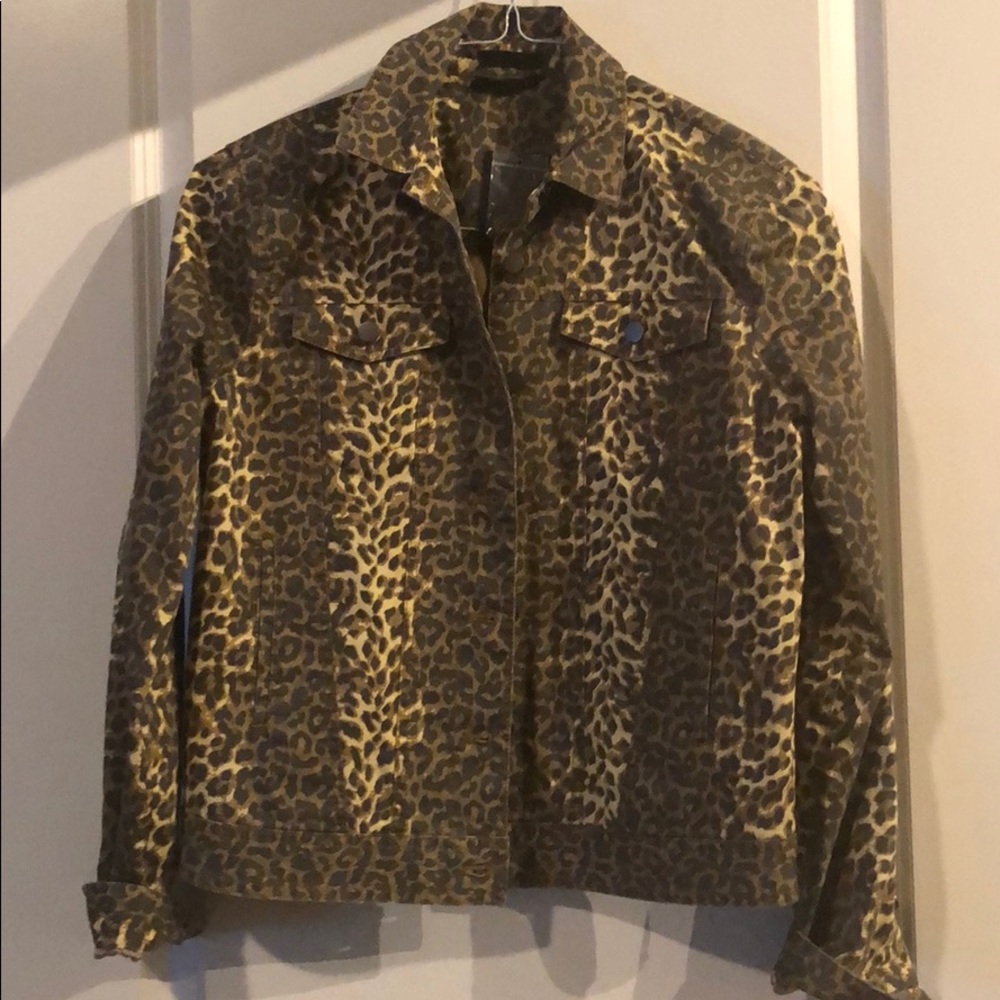 Leopard Jean Jacket - Picture 2 of 7